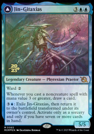 Jin-Gitaxias // The Great Synthesis [March of the Machine Prerelease Promos] | L.A. Mood Comics and Games