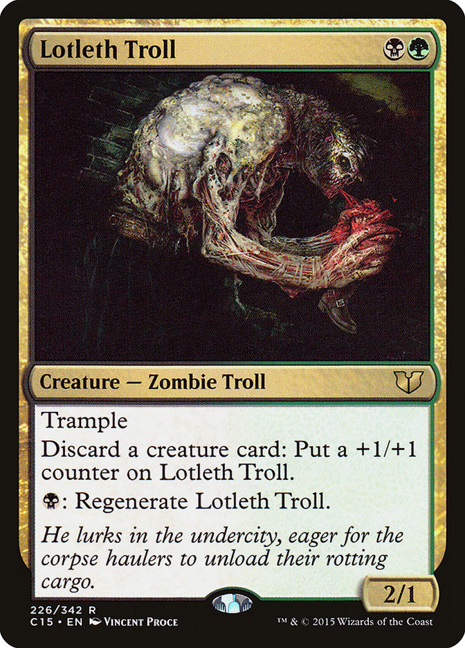 Lotleth Troll [Commander 2015] | L.A. Mood Comics and Games