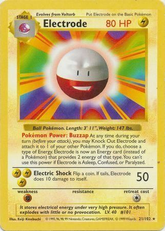 Electrode (21/102) [Base Set Shadowless Unlimited] | L.A. Mood Comics and Games