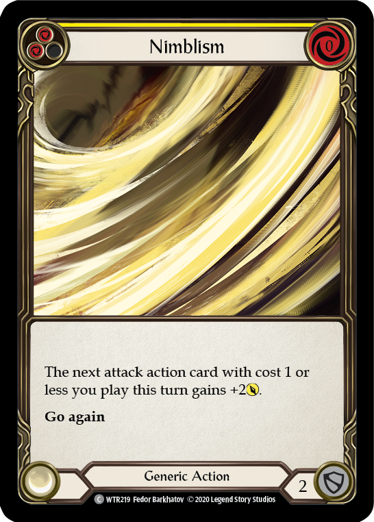 Nimblism (Yellow) [U-WTR219] (Welcome to Rathe Unlimited)  Unlimited Rainbow Foil | L.A. Mood Comics and Games