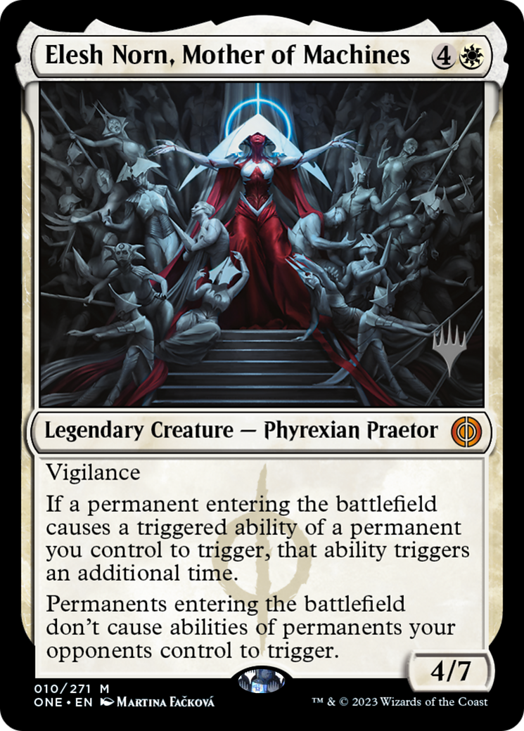 Elesh Norn, Mother of Machines (Promo Pack) [Phyrexia: All Will Be One Promos] | L.A. Mood Comics and Games
