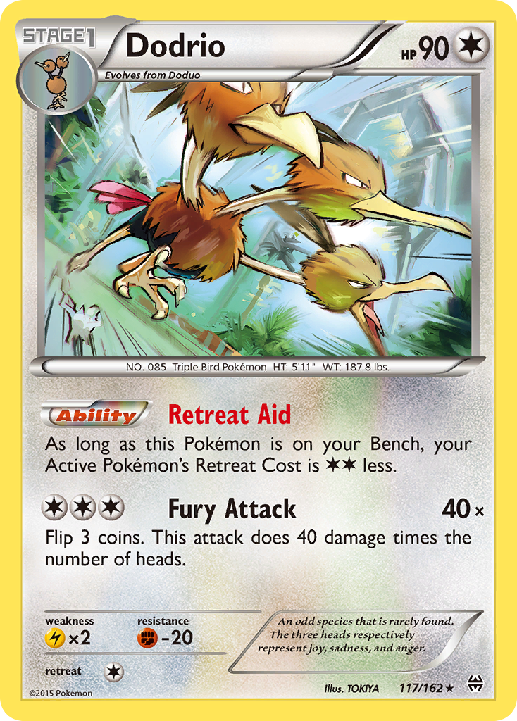 Dodrio (117/162) [XY: BREAKthrough] | L.A. Mood Comics and Games