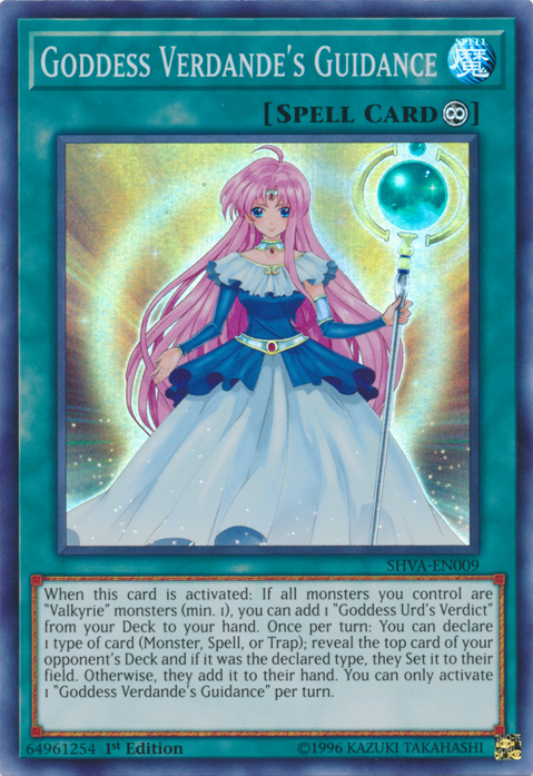 Goddess Verdande's Guidance [SHVA-EN009] Super Rare | L.A. Mood Comics and Games