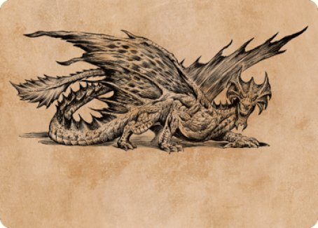 Ancient Brass Dragon Art Card (49) [Commander Legends: Battle for Baldur's Gate Art Series] | L.A. Mood Comics and Games
