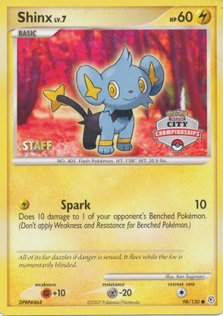 Shinx (98/130) (Staff City Championships Promo) [Nintendo: Black Star Promos] | L.A. Mood Comics and Games