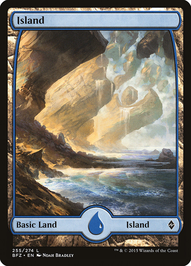 Island (255) (Full Art) [Battle for Zendikar] | L.A. Mood Comics and Games