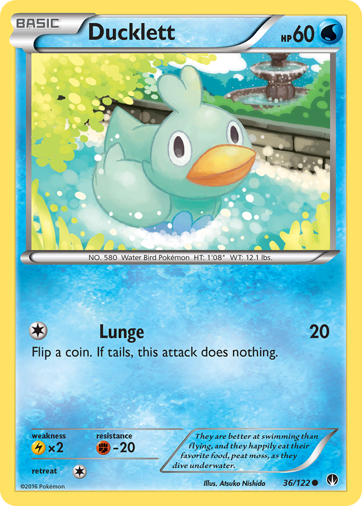 Ducklett (36/122) [XY: BREAKpoint] | L.A. Mood Comics and Games