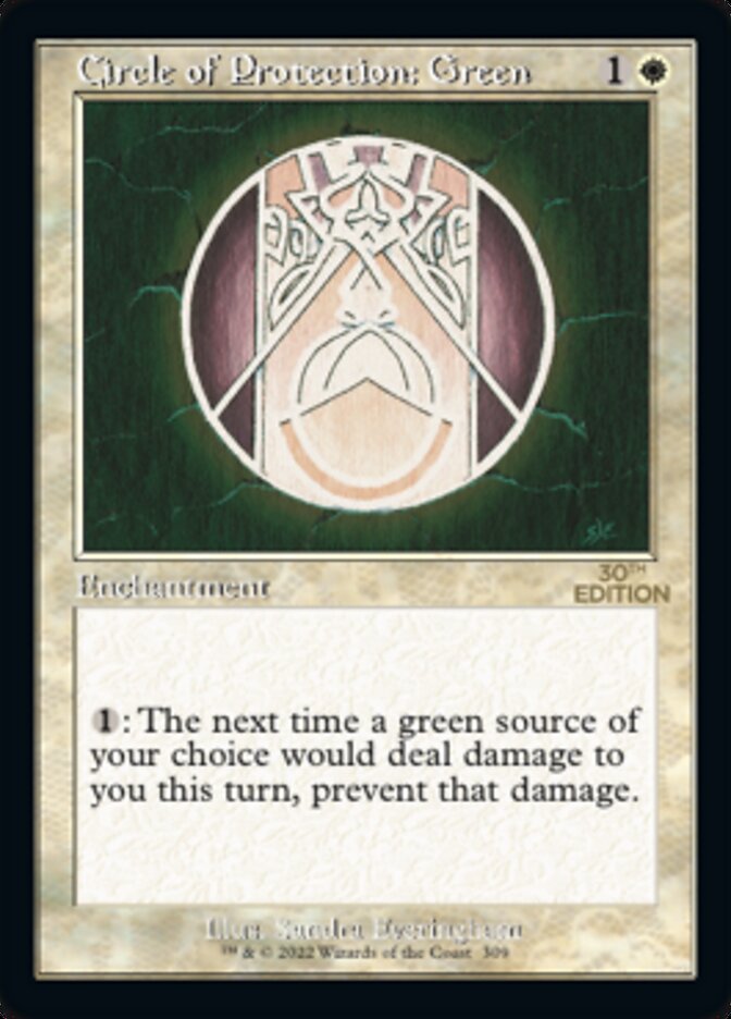 Circle of Protection: Green (Retro) [30th Anniversary Edition] | L.A. Mood Comics and Games