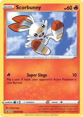 Scorbunny (SWSH002) [Sword & Shield: Black Star Promos] | L.A. Mood Comics and Games