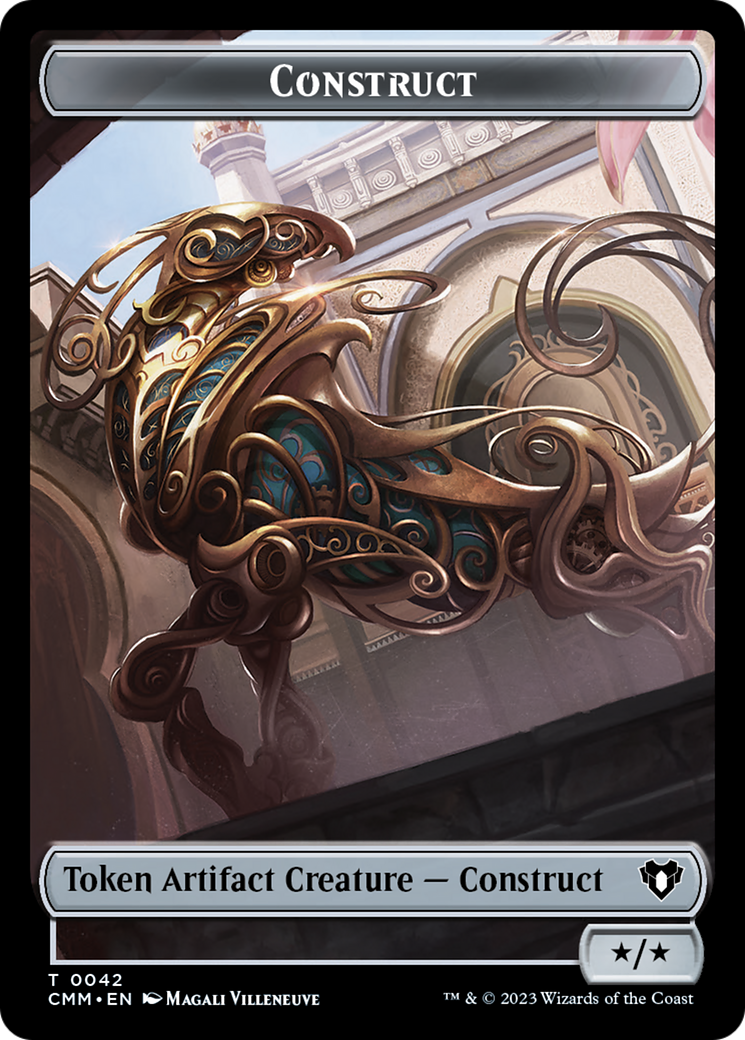 Eldrazi Spawn // Construct (0042) Double-Sided Token [Commander Masters Tokens] | L.A. Mood Comics and Games