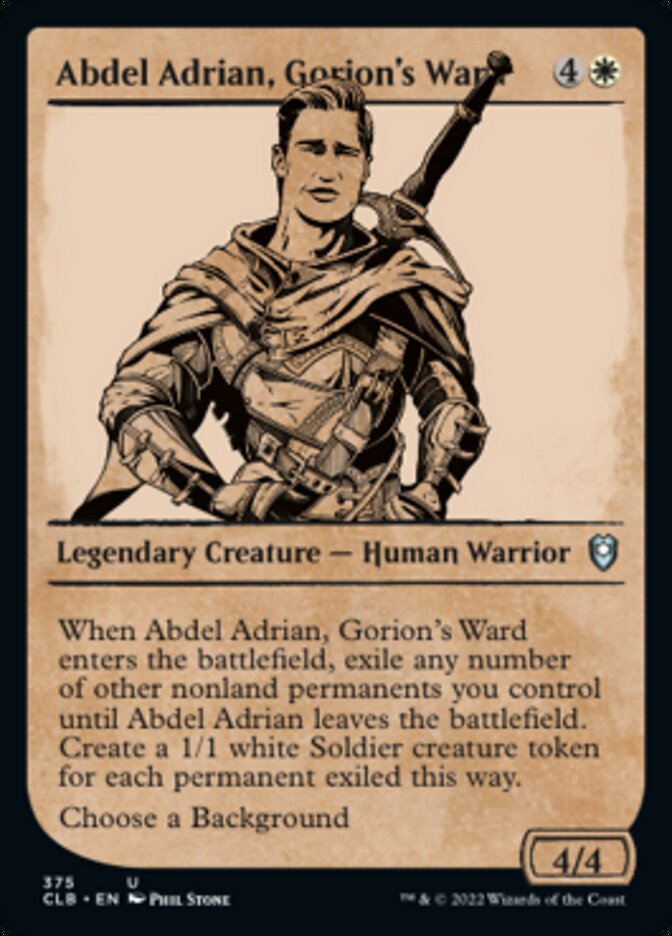 Abdel Adrian, Gorion's Ward (Showcase) [Commander Legends: Battle for Baldur's Gate] | L.A. Mood Comics and Games