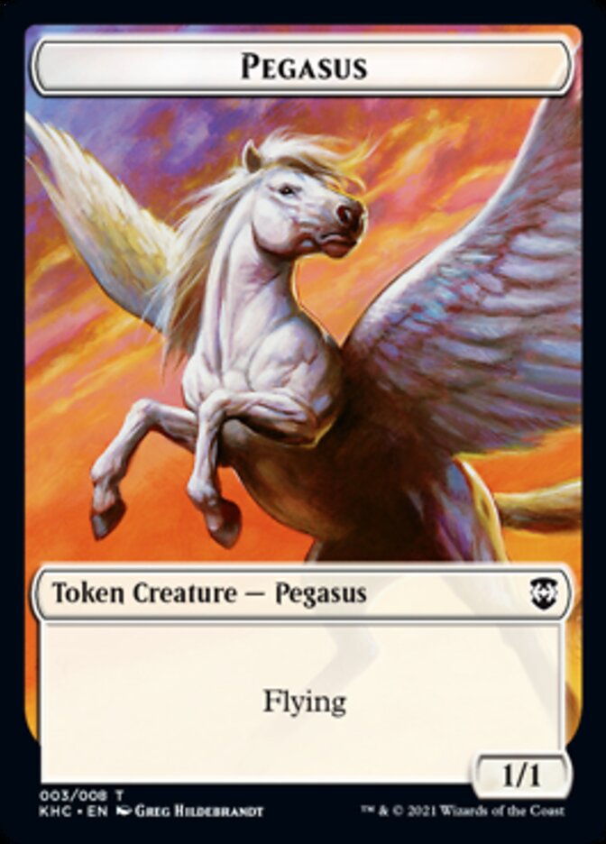 Pegasus Token [Kaldheim Commander Tokens] | L.A. Mood Comics and Games