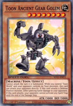 Toon Ancient Gear Golem [SGX1-ENI11] Common | L.A. Mood Comics and Games