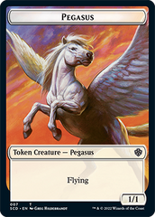 Pegasus // Thopter Double-Sided Token [Starter Commander Decks] | L.A. Mood Comics and Games