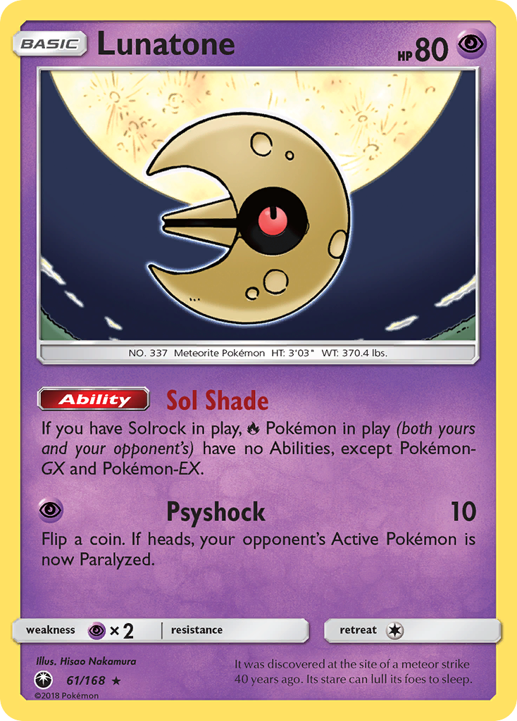 Lunatone (61/168) [Sun & Moon: Celestial Storm] | L.A. Mood Comics and Games