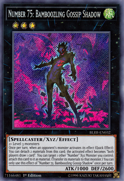 Number 75: Bamboozling Gossip Shadow [BLRR-EN032] Secret Rare | L.A. Mood Comics and Games