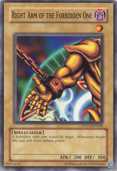 Right Arm of the Forbidden One [DLG1-EN020] Common | L.A. Mood Comics and Games