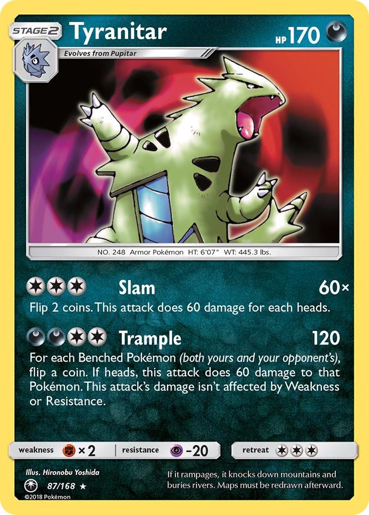 Tyranitar (87/168) [Sun & Moon: Celestial Storm] | L.A. Mood Comics and Games