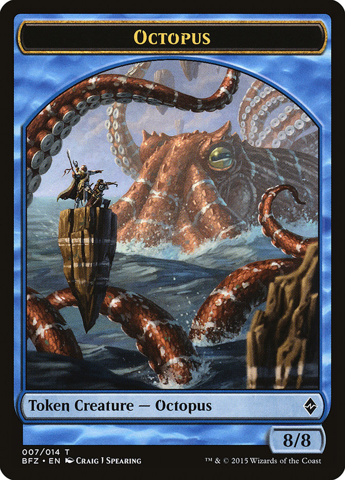 Octopus Token [Battle for Zendikar Tokens] | L.A. Mood Comics and Games