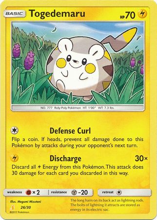 Togedemaru (26/30) [Sun & Moon: Trainer Kit - Alolan Raichu] | L.A. Mood Comics and Games