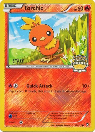 Torchic (12/111) (City Championship Promo Staff) [XY: Furious Fists] | L.A. Mood Comics and Games