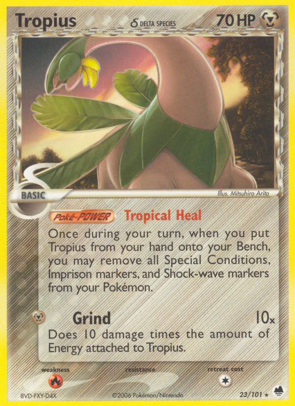 Tropius (23/101) (Delta Species) [EX: Dragon Frontiers] | L.A. Mood Comics and Games