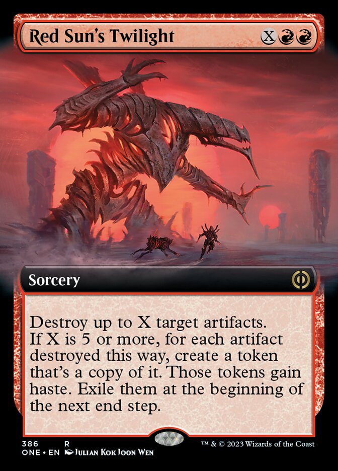 Red Sun's Twilight (Extended Art) [Phyrexia: All Will Be One] | L.A. Mood Comics and Games