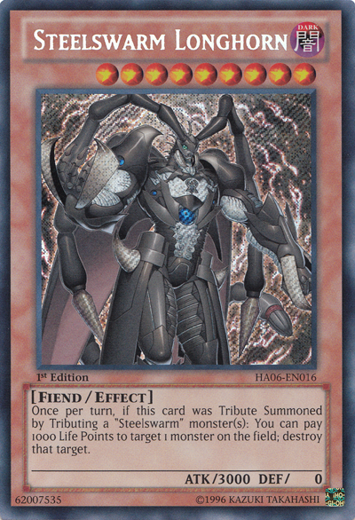 Steelswarm Longhorn [HA06-EN016] Secret Rare | L.A. Mood Comics and Games