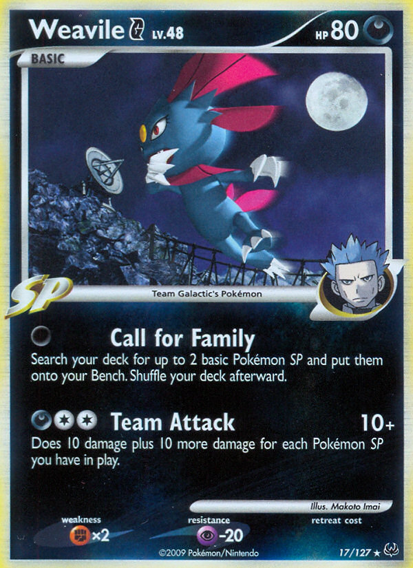 Weavile G (17/127) [Platinum: Base Set] | L.A. Mood Comics and Games