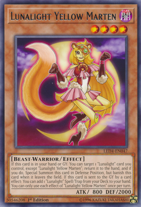 Lunalight Yellow Marten [LED4-EN047] Rare | L.A. Mood Comics and Games