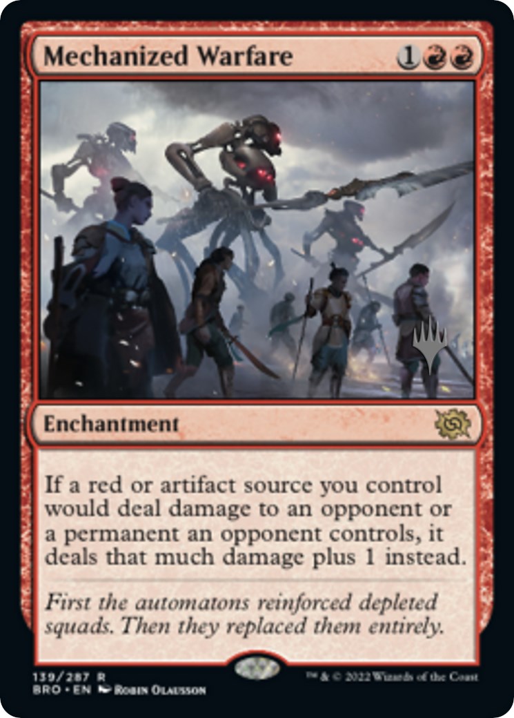 Mechanized Warfare (Promo Pack) [The Brothers' War Promos] | L.A. Mood Comics and Games