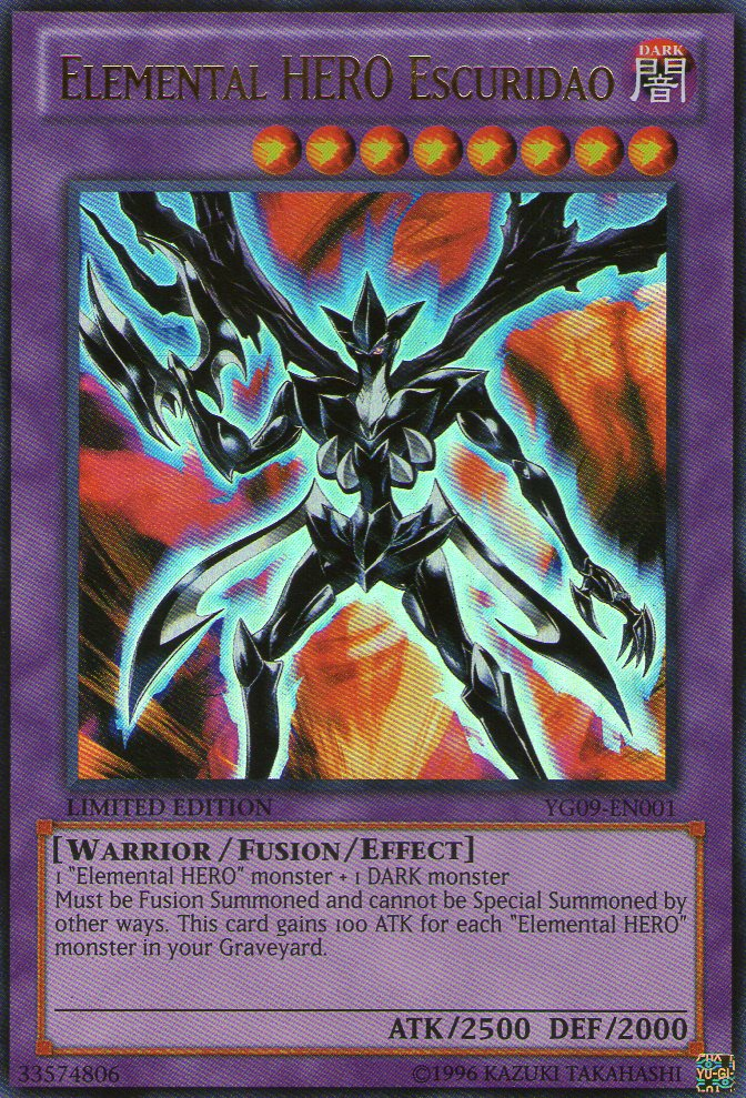 Elemental HERO Escuridao [YG09-EN001] Ultra Rare | L.A. Mood Comics and Games