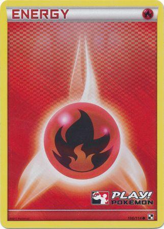 Fire Energy (106/114) (Play Pokemon Promo) [Black & White: Base Set] | L.A. Mood Comics and Games