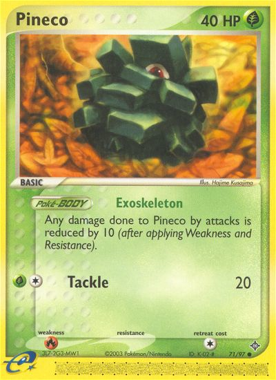 Pineco (71/97) [EX: Dragon] | L.A. Mood Comics and Games