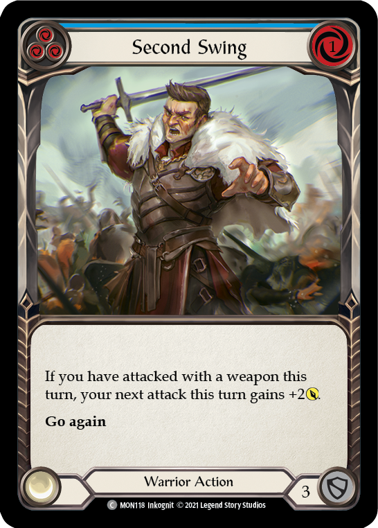 Second Swing (Blue) [MON118-RF] (Monarch)  1st Edition Rainbow Foil | L.A. Mood Comics and Games