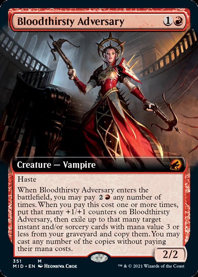 Bloodthirsty Adversary (Extended Art) [Innistrad: Midnight Hunt] | L.A. Mood Comics and Games