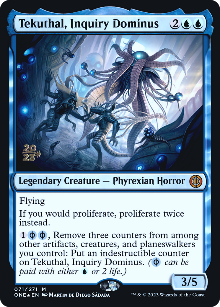 Tekuthal, Inquiry Dominus [Phyrexia: All Will Be One Prerelease Promos] | L.A. Mood Comics and Games