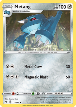 Metang (117/185) [Sword & Shield: Vivid Voltage] | L.A. Mood Comics and Games