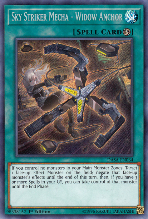 Sky Striker Mecha - Widow Anchor [DASA-EN034] Secret Rare | L.A. Mood Comics and Games