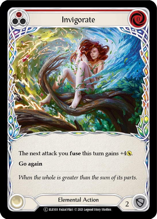 Invigorate (Red) [U-ELE103] (Tales of Aria Unlimited)  Unlimited Rainbow Foil | L.A. Mood Comics and Games