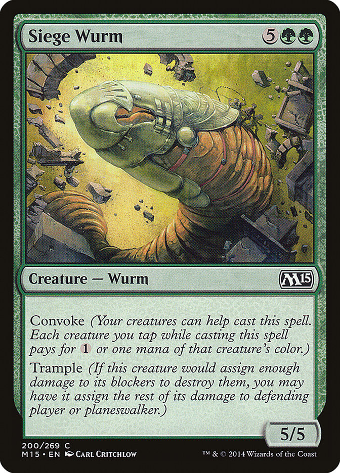 Siege Wurm [Magic 2015] | L.A. Mood Comics and Games