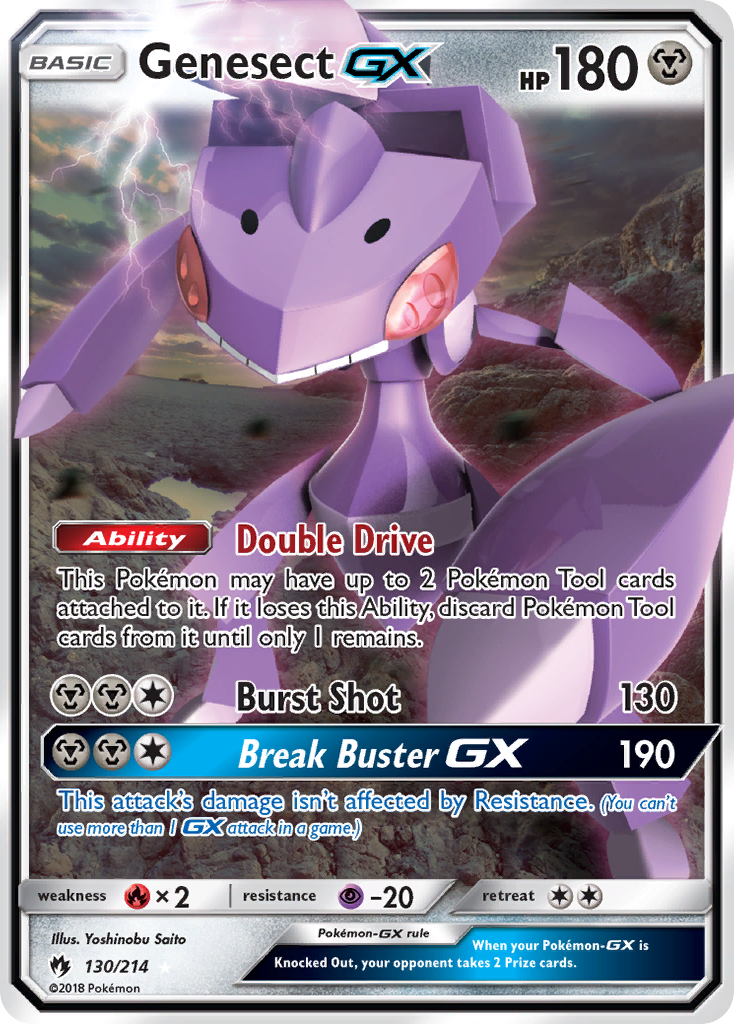 Genesect GX (130/214) [Sun & Moon: Lost Thunder] | L.A. Mood Comics and Games