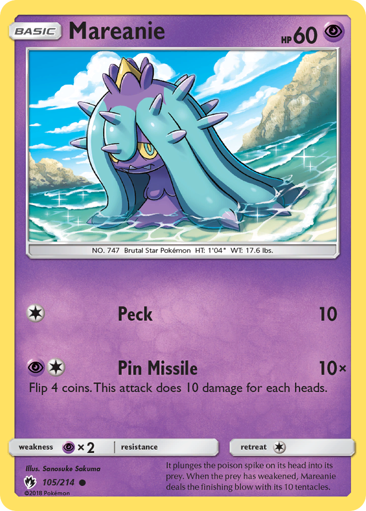 Mareanie (105/214) [Sun & Moon: Lost Thunder] | L.A. Mood Comics and Games