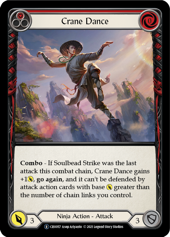 Crane Dance (Red) [U-CRU057] (Crucible of War Unlimited)  Unlimited Rainbow Foil | L.A. Mood Comics and Games