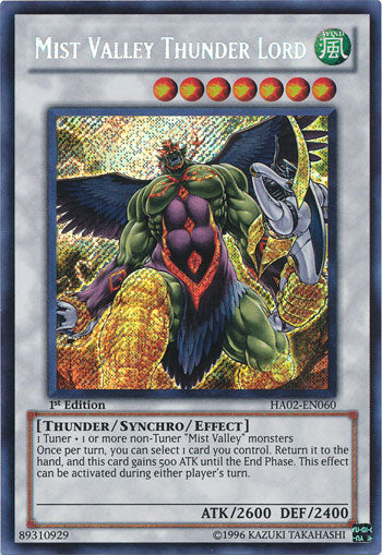 Mist Valley Thunder Lord [HA02-EN060] Secret Rare | L.A. Mood Comics and Games