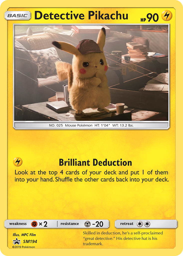 Detective Pikachu (SM194) [Sun & Moon: Black Star Promos] | L.A. Mood Comics and Games