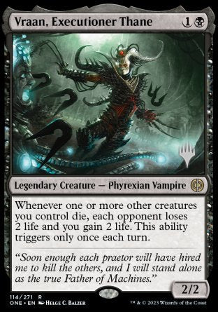 Vraan, Executioner Thane (Promo Pack) [Phyrexia: All Will Be One Promos] | L.A. Mood Comics and Games