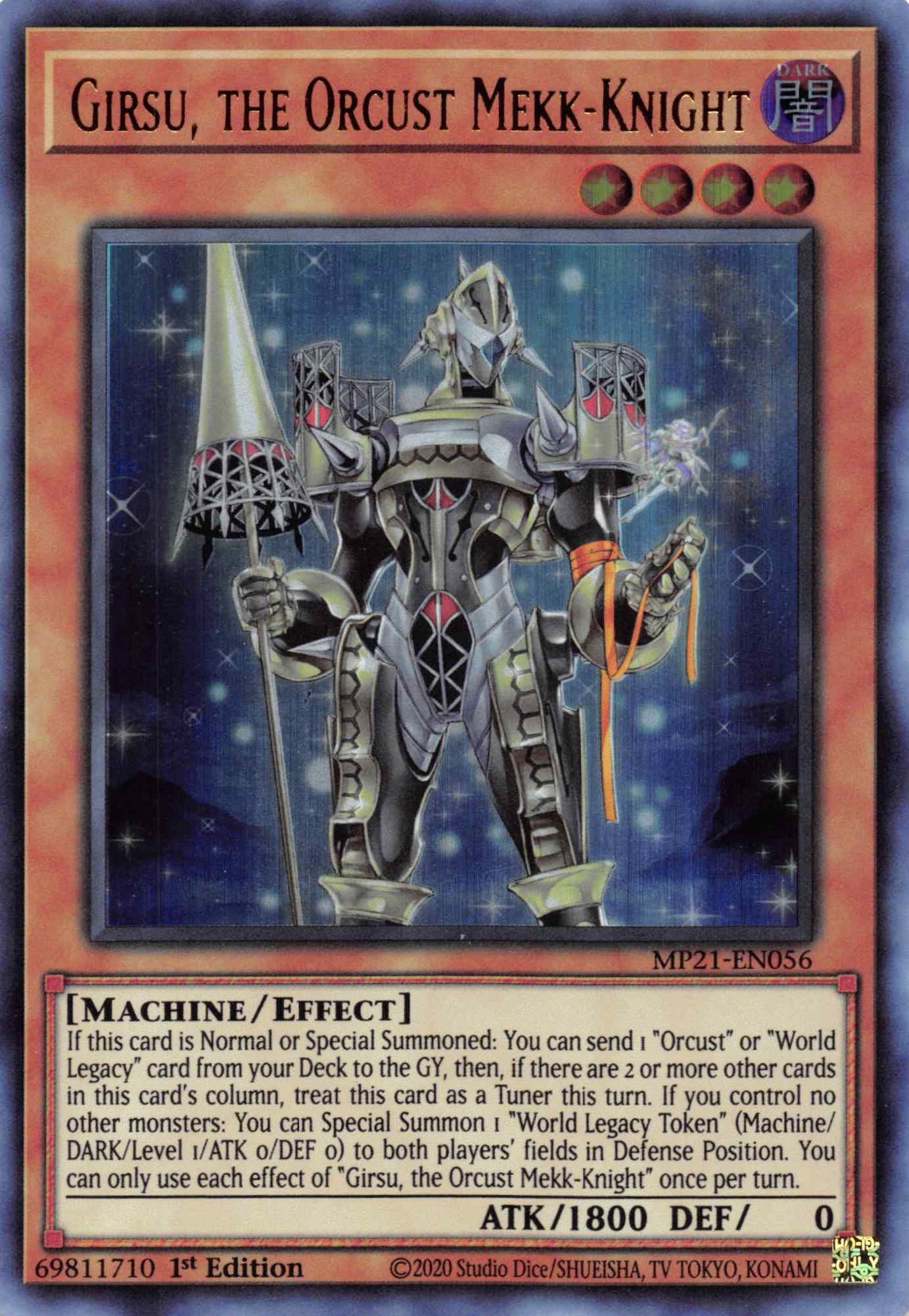 Girsu, the Orcust Mekk-Knight [MP21-EN056] Ultra Rare | L.A. Mood Comics and Games