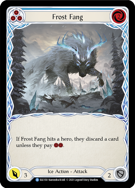 Frost Fang (Blue) [ELE150] (Tales of Aria)  1st Edition Rainbow Foil | L.A. Mood Comics and Games