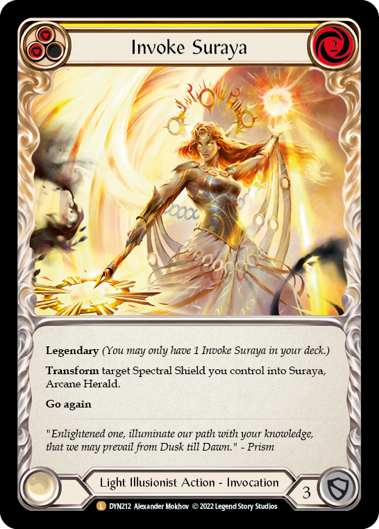 Invoke Suraya // Suraya, Archangel of Knowledge [DYN212] (Dynasty)  Rainbow Foil | L.A. Mood Comics and Games